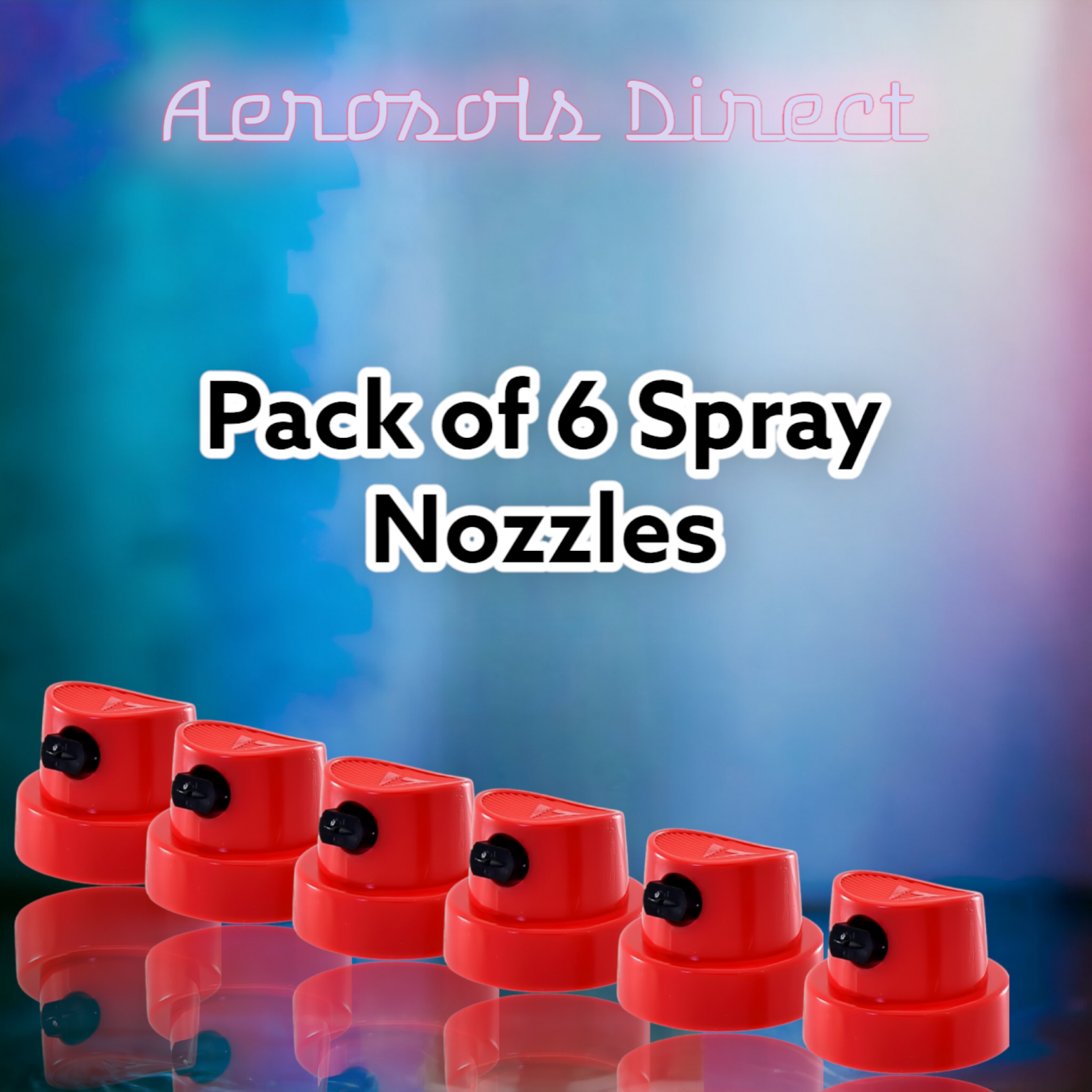 Red Aerosol Spray Nozzle (6pk) Aerosols Direct