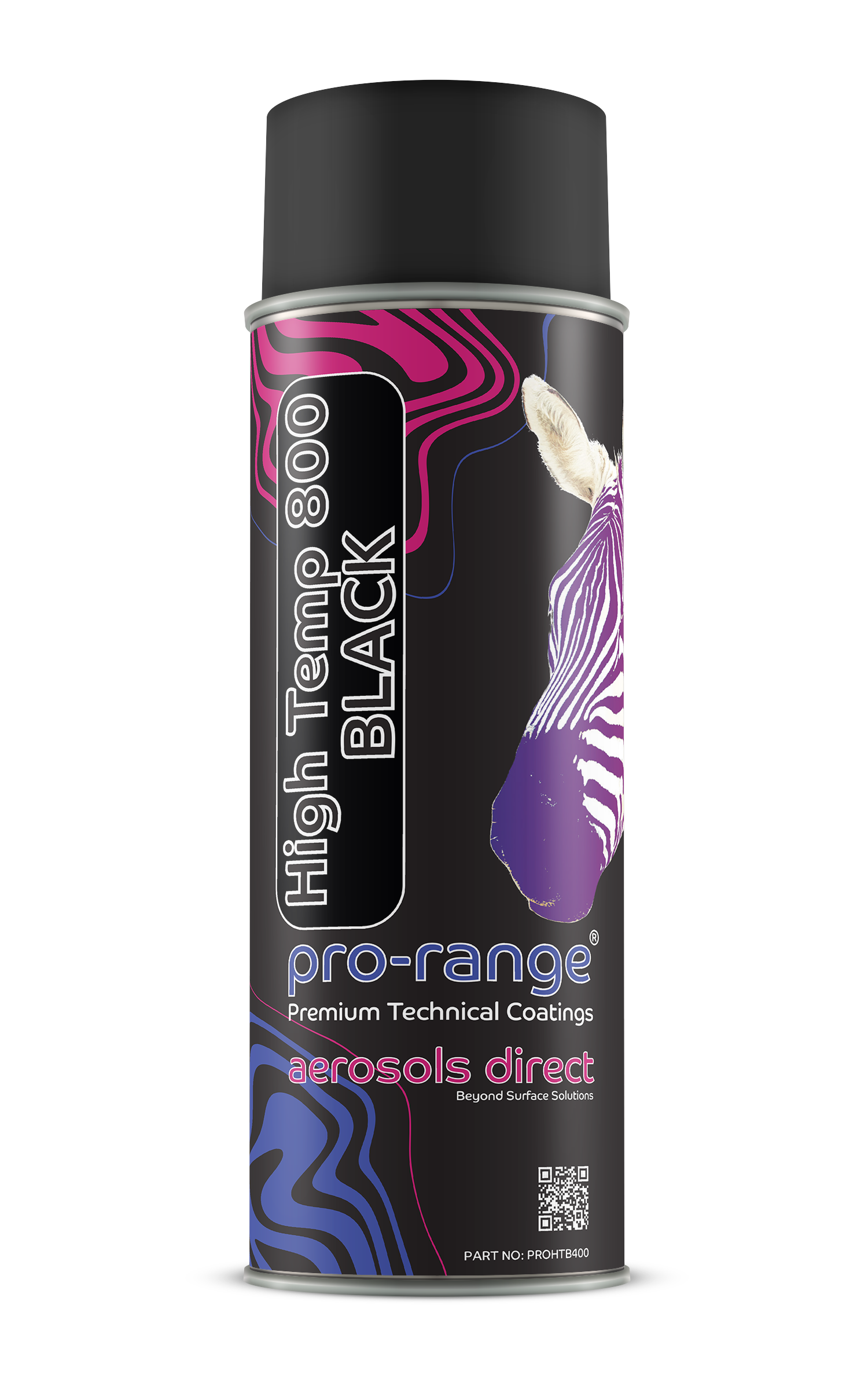 Pro Range – High Temperature 800°C Black Aerosol 400ml